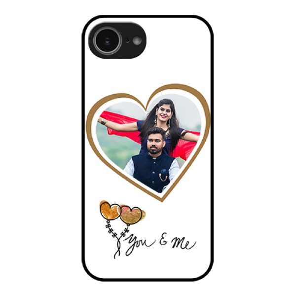 iPhone 16e Custom Glass Phone Case - You & Me Design