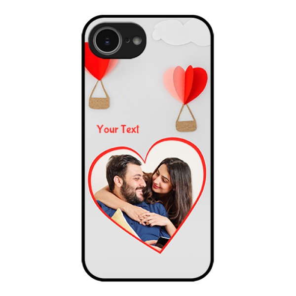 iPhone 16e Custom Glass Phone Case - Parachute Love Design