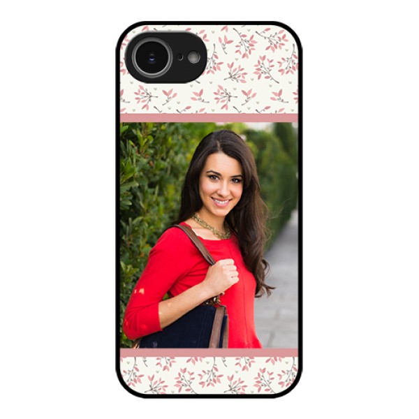 iPhone 16e Custom Glass Phone Case - Stunning Floral Design