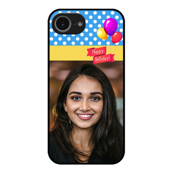 iPhone 16e Custom Glass Phone Case - Happy Birthday Design