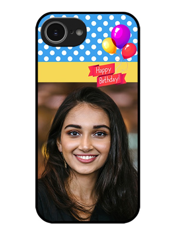 Custom iPhone 16e Custom Glass Phone Case - Happy Birthday Design