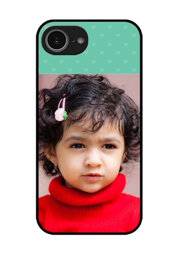 iPhone 16e Custom Glass Phone Case - Lovers Picture Design