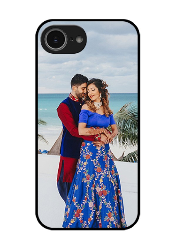 iPhone 16e Custom Glass Phone Case - Upload Full Picture Design