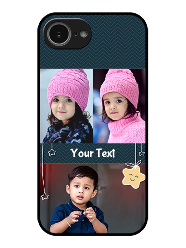 Custom iPhone 16e Custom Glass Phone Case - Hanging Stars Design