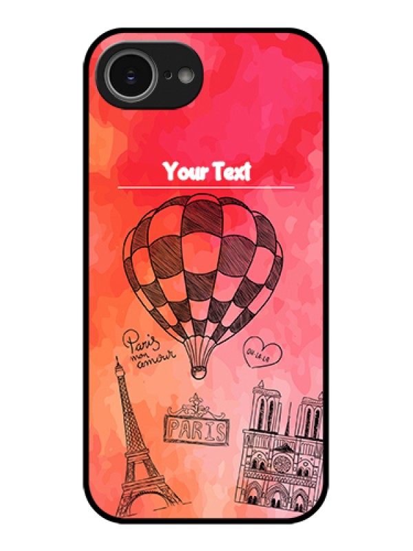 Custom iPhone 16e Custom Glass Phone Case - Paris Theme Design