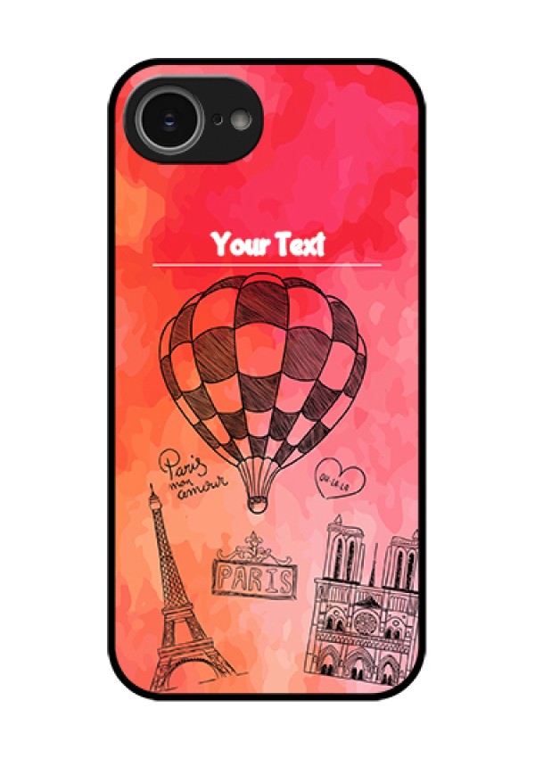 iPhone 16e Custom Glass Phone Case - Paris Theme Design