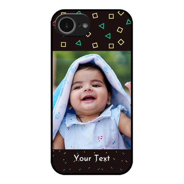 iPhone 16e Custom Glass Phone Case - With Confetti Birthday Design iPhone 16e Custom Glass Phone Case - With Confetti Birthday Design