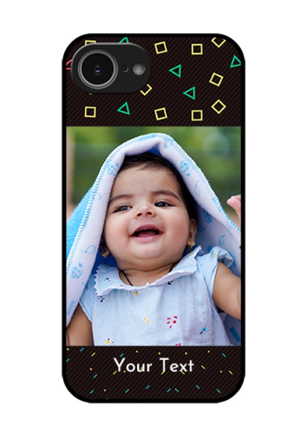 iPhone 16e Custom Glass Phone Case - With Confetti Birthday Design