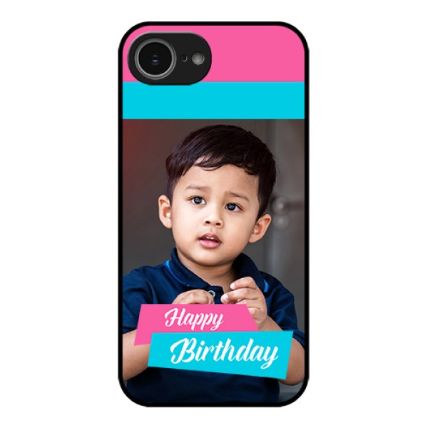 iPhone 16e Custom Glass Phone Case - Image Holder With 2 Color Design iPhone 16e Custom Glass Phone Case - Image Holder With 2 Color Design