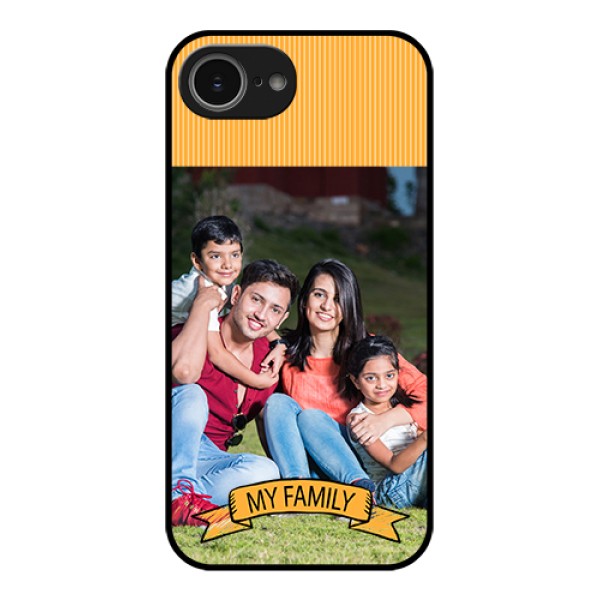 iPhone 16e Custom Glass Phone Case - My Family Design