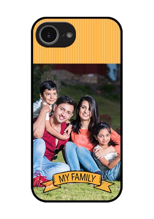 iPhone 16e Custom Glass Phone Case - My Family Design