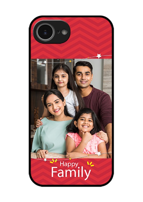 iPhone 16e Custom Glass Phone Case - Happy Family Design
