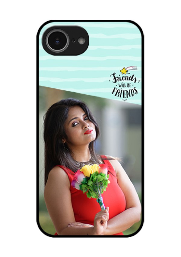 iPhone 16e Custom Glass Phone Case - Friends Picture Icon Design