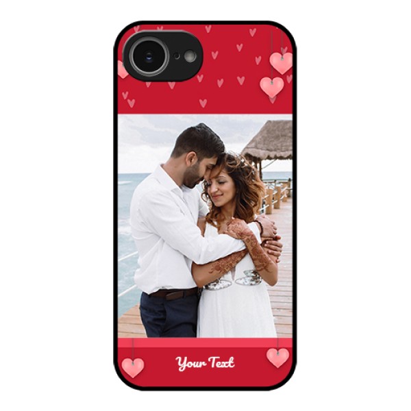 iPhone 16e Custom Glass Phone Case - Valentines Day Design