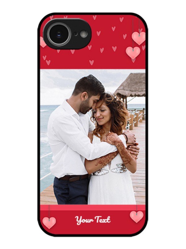Custom iPhone 16e Custom Glass Phone Case - Valentines Day Design