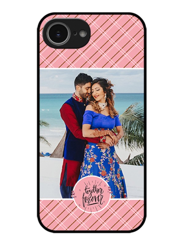 Custom iPhone 16e Custom Glass Phone Case - Together Forever Design