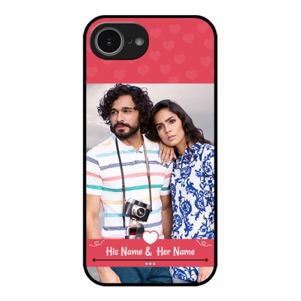 iPhone 16e Custom Glass Phone Case - Simple Love Design