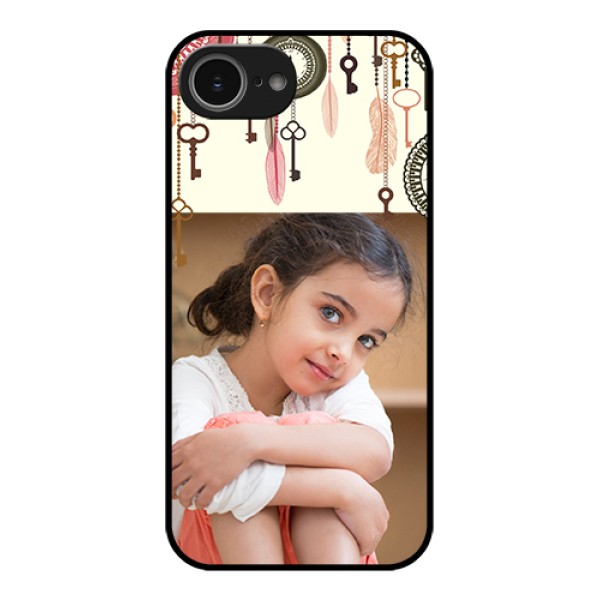 iPhone 16e Custom Glass Phone Case - Boho Style Design