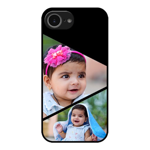 iPhone 16e Custom Glass Phone Case - Semi Cut Design