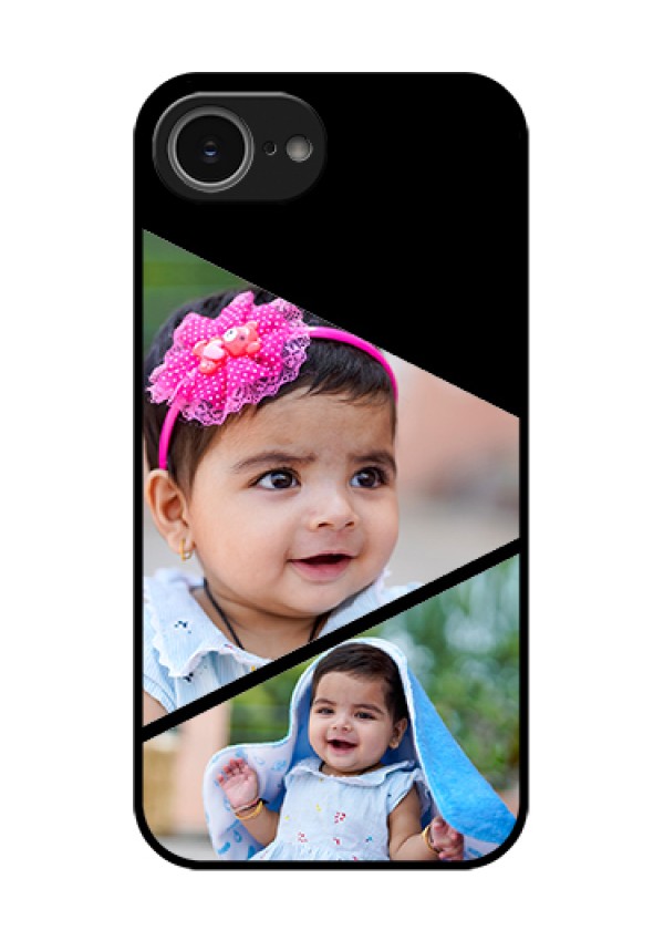 iPhone 16e Custom Glass Phone Case - Semi Cut Design