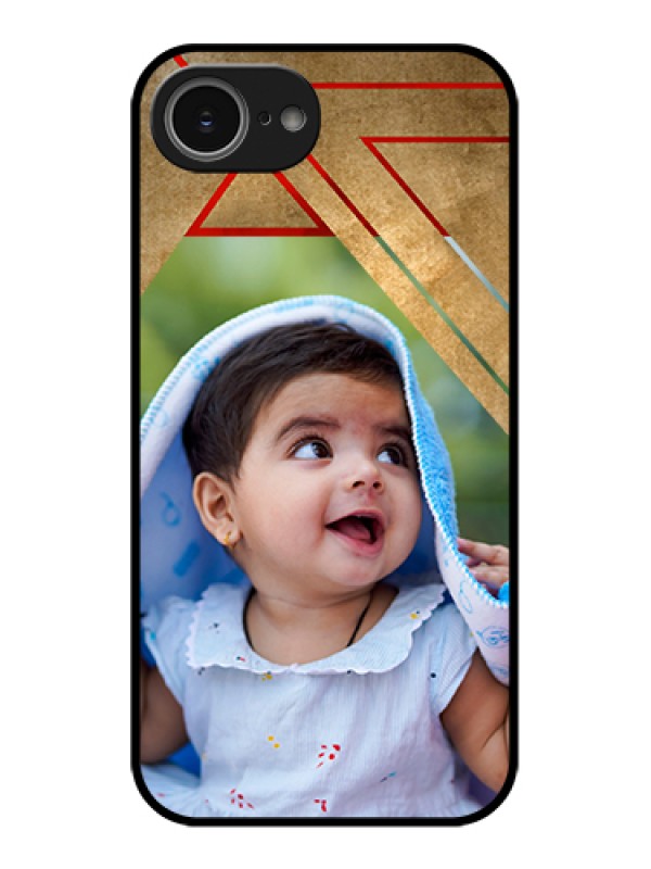 Custom iPhone 16e Custom Glass Phone Case - Gradient Abstract Texture Design