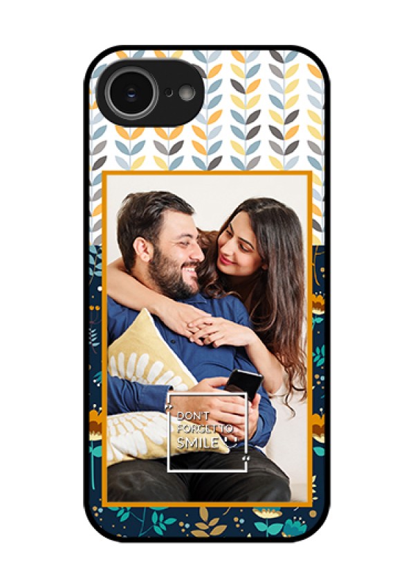 iPhone 16e Custom Glass Phone Case - Pattern Design