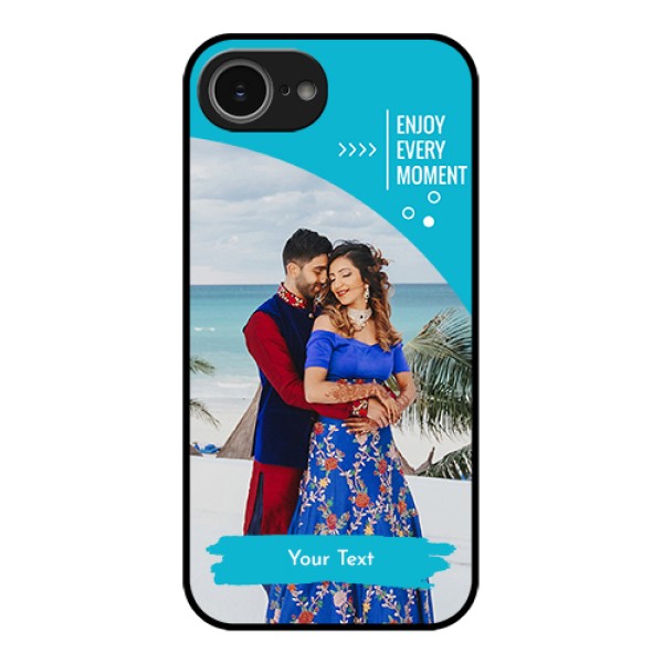 iPhone 16e Custom Glass Phone Case - Happy Moment Design