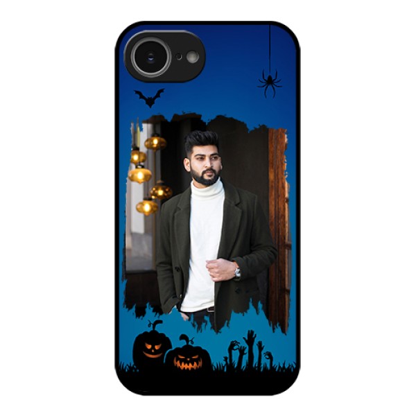 iPhone 16e Custom Glass Phone Case - With Pro Halloween Design iPhone 16e Custom Glass Phone Case - With Pro Halloween Design
