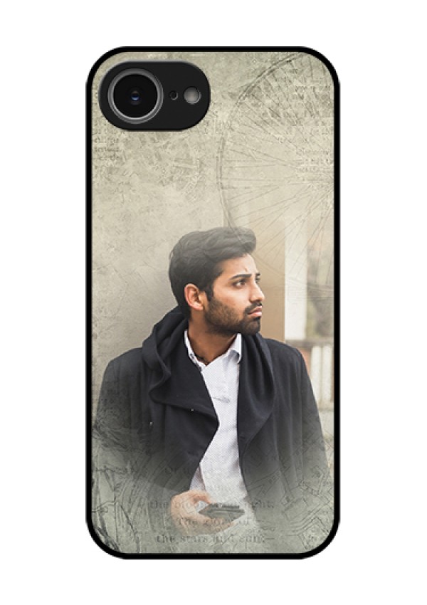 iPhone 16e Custom Glass Phone Case - With Vintage Design