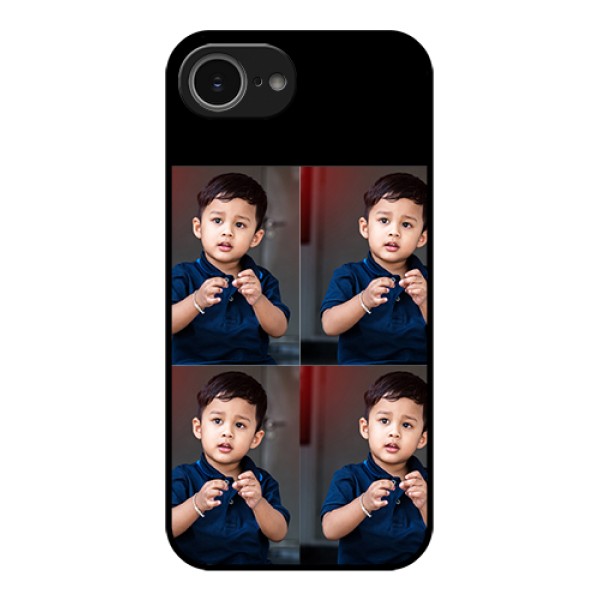 iPhone 16e Custom Glass Phone Case - 4 Image Holder Design