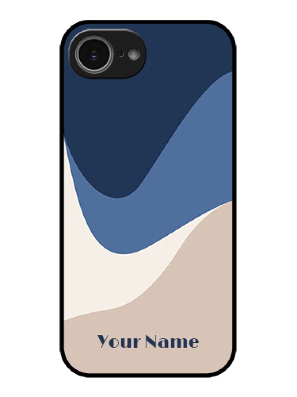 Custom iPhone 16e Custom Glass Phone Case - Abstract Drip Art Design