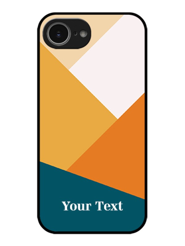 Custom iPhone 16e Custom Glass Phone Case - Stacked Multi - Colour Design