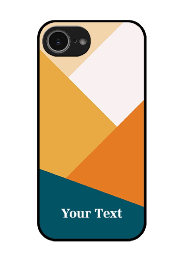 iPhone 16e Custom Glass Phone Case - Stacked Multi - Colour Design