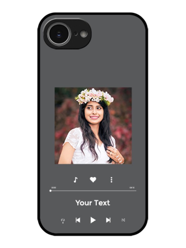 Custom iPhone 16e Custom Glass Phone Case - Play The Music Design