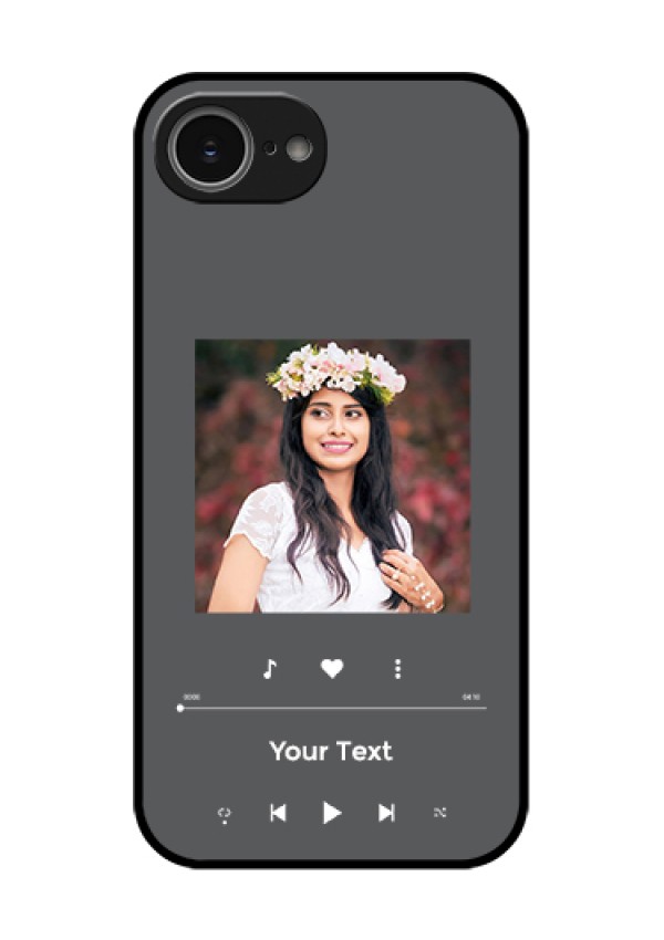 iPhone 16e Custom Glass Phone Case - Play The Music Design