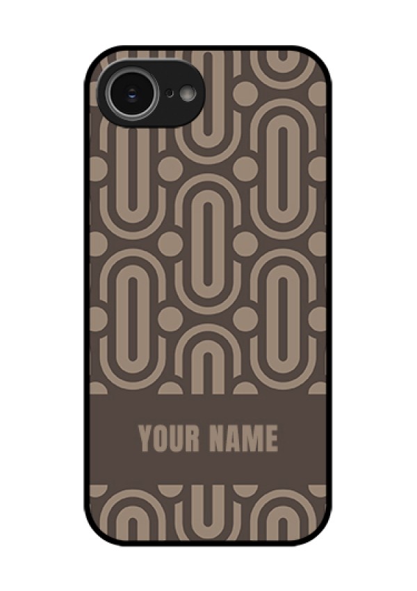 iPhone 16e Custom Glass Phone Case - Captivating Zero Pattern Design