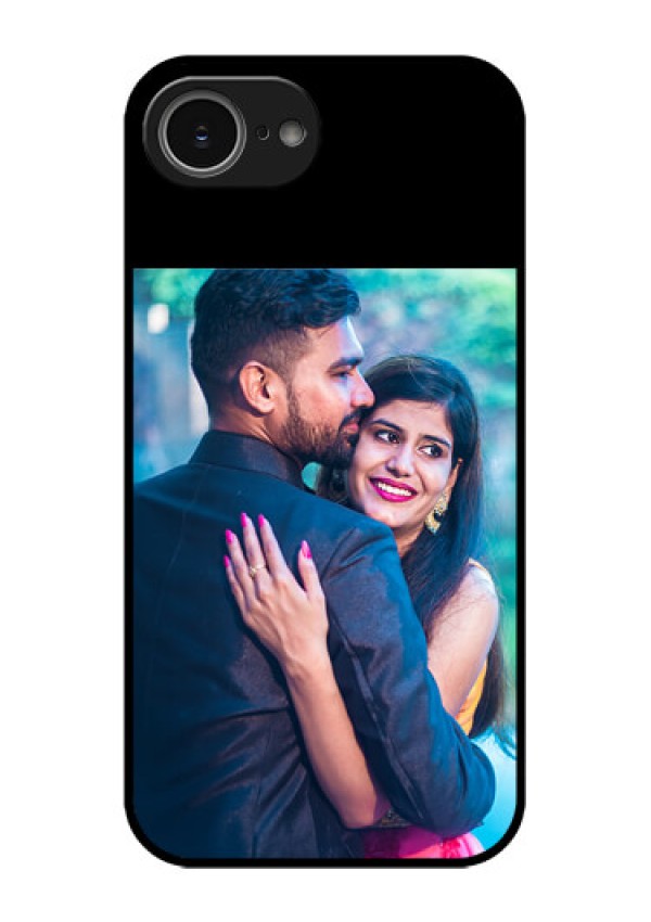 iPhone 16E Custom Glass Phone Case - Upload Full Picture With Custom Color Design