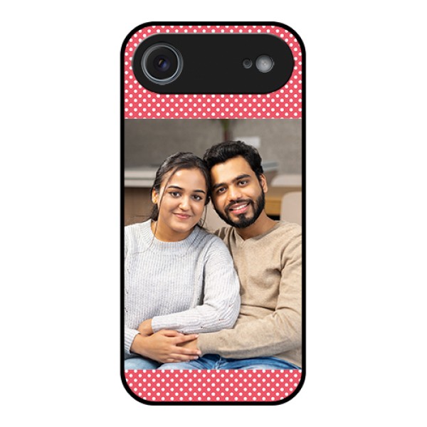 Apple iPhone 17 Air Custom Glass Phone Case - White Dotted Design Apple iPhone 17 Air Custom Glass Phone Case - White Dotted Design