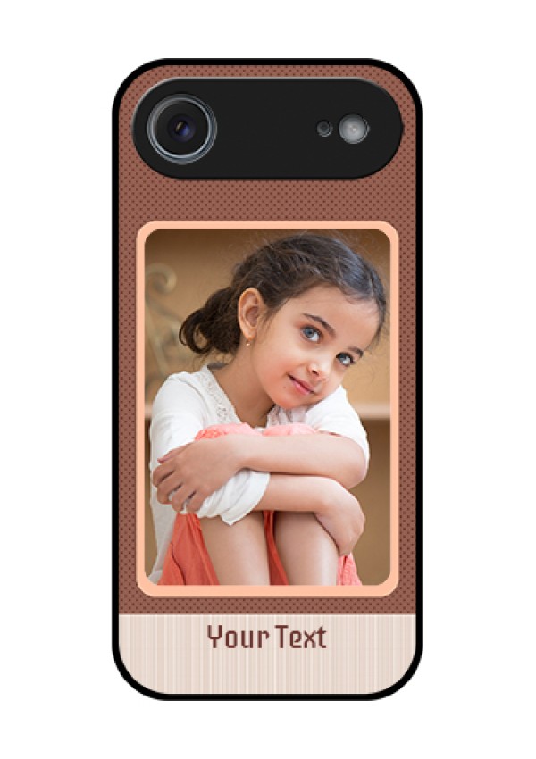Apple iPhone 17 Air Custom Glass Phone Case - Simple Pic Upload Design