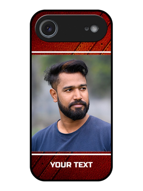 Custom Apple iPhone 17 Air Custom Glass Phone Case - Leather Phone Case Design