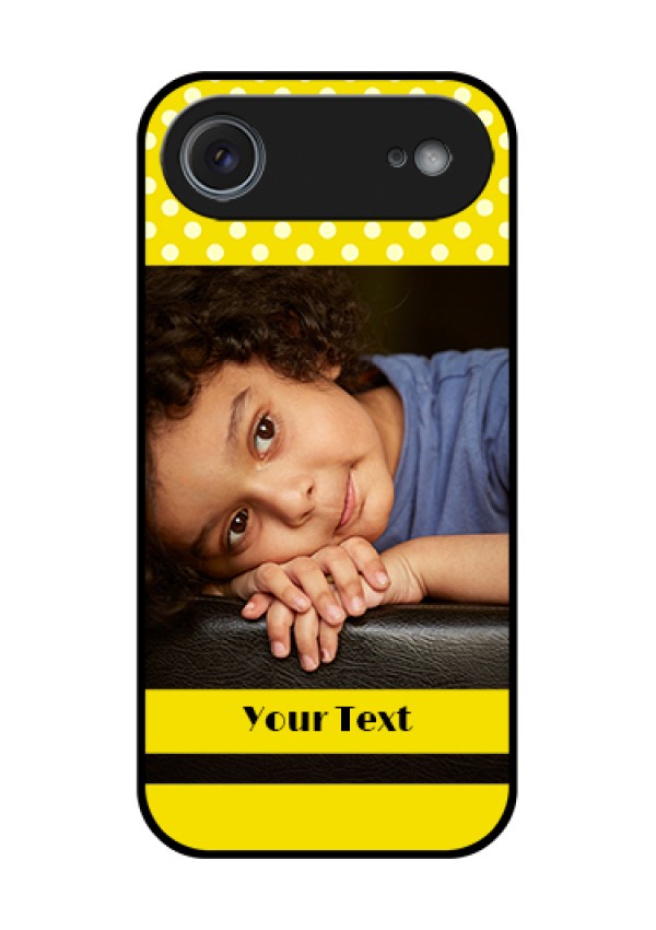 Apple iPhone 17 Air Custom Glass Phone Case - Bright Yellow Case Design
