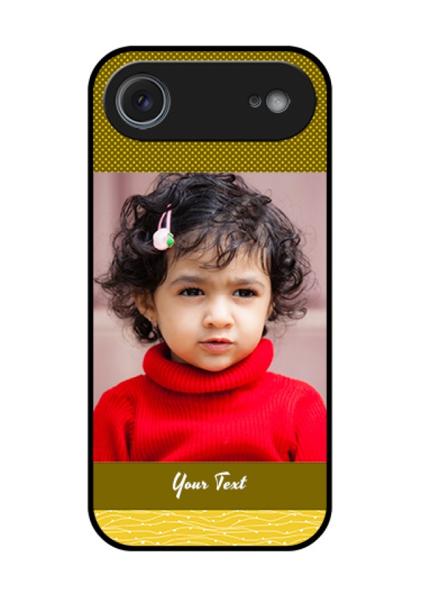 Apple iPhone 17 Air Custom Glass Phone Case - Simple Green Color Design