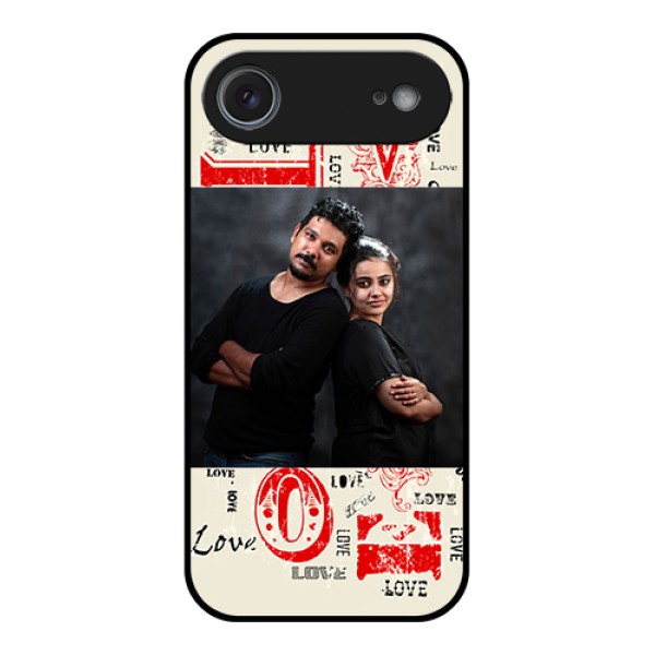 Apple iPhone 17 Air Custom Glass Phone Case - Trendy Love Design Case