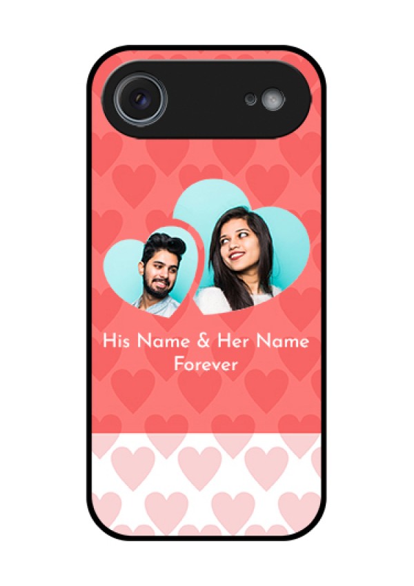 Apple iPhone 17 Air Custom Glass Phone Case - Couple Pic Upload Design