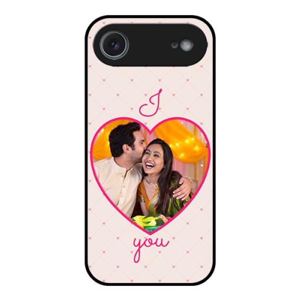Apple iPhone 17 Air Custom Glass Phone Case - Heart Shape Design