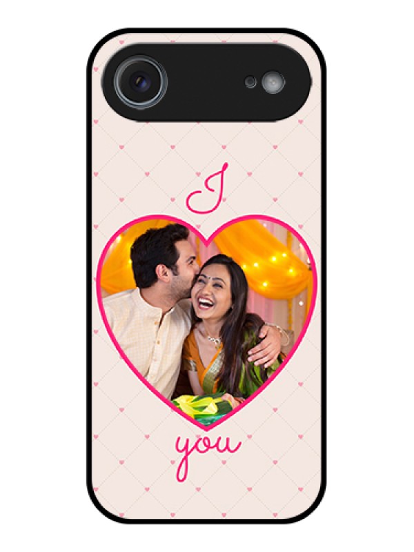 Custom Apple iPhone 17 Air Custom Glass Phone Case - Heart Shape Design