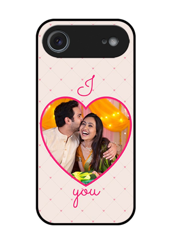 Apple iPhone 17 Air Custom Glass Phone Case - Heart Shape Design