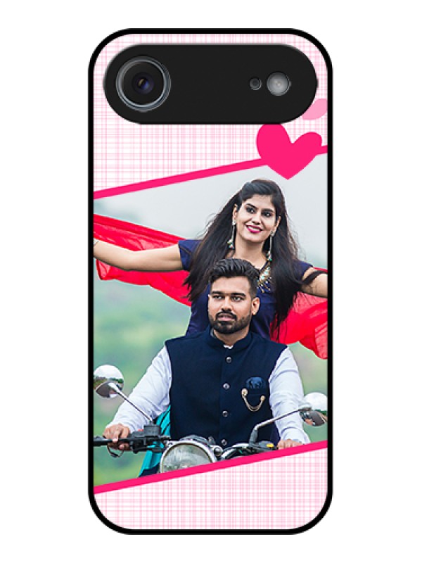 Custom Apple iPhone 17 Air Custom Glass Phone Case - Love Shape Heart Design