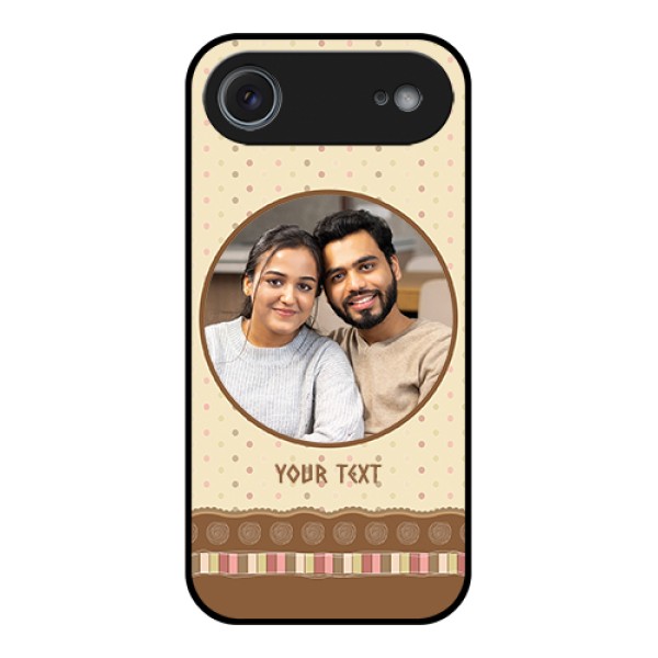 Apple iPhone 17 Air Custom Glass Phone Case - Brown Dotted Mobile Case Design Apple iPhone 17 Air Custom Glass Phone Case - Brown Dotted Mobile Case Design