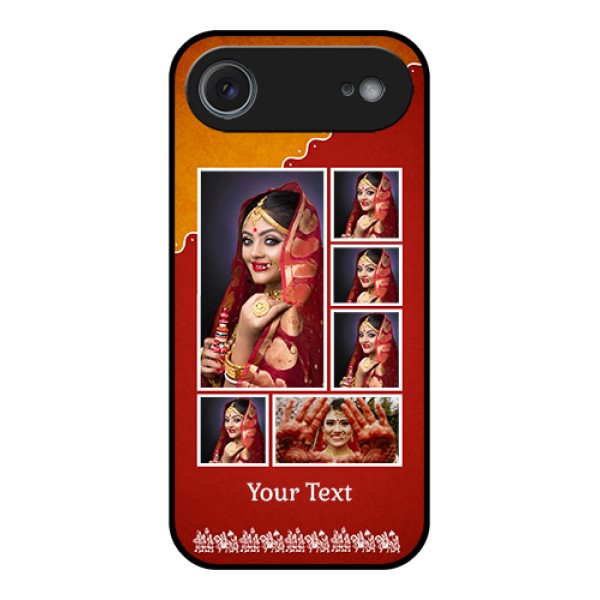 Apple iPhone 17 Air Custom Glass Phone Case - Wedding Pic Upload Design Apple iPhone 17 Air Custom Glass Phone Case - Wedding Pic Upload Design
